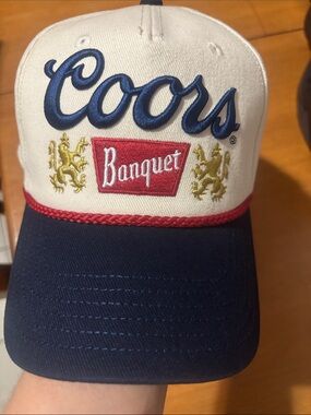 Two-Tone Baseball Cap - White & Navy